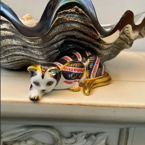 Curio Cat, Franklin Mint Cat, Vintage Cats, Cat, Ornate Cat, Altar, Fami…